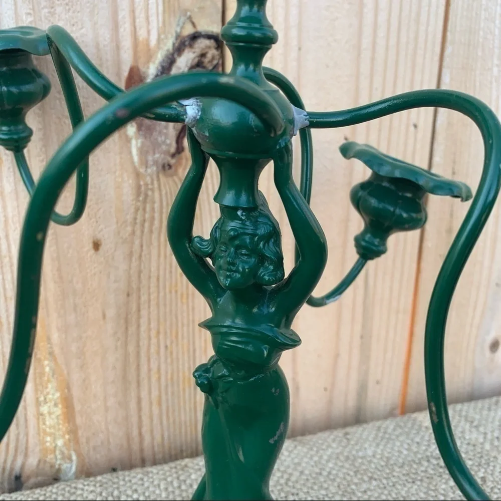 E. G. Webster & Son Art Nouveau Style Quadruple Plate figural Candelabra